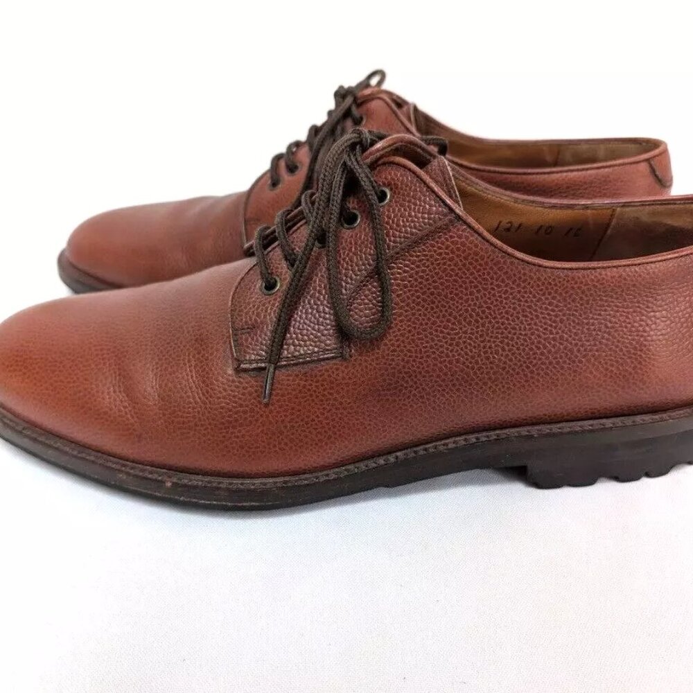Salvatore Ferragamo Mens Size 10D Studio Oxfords Brown